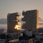 Ndarja, le nouveau bâtiment de Tirana : entre modernité et nature